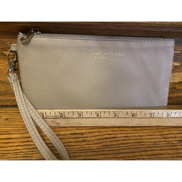 Adrienne Vittadini Woman’s Wristlet Wallet, Card Slots Taupe - Picture 7 of 7